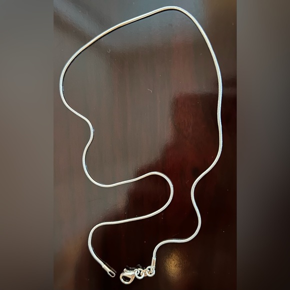New 925 Sterling Silver Snake Chain Necklace - Picture 3 of 4